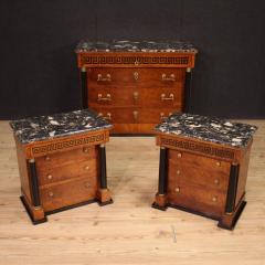 Pair of 20th century Empire style nightstands - 3920703