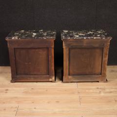 Pair of 20th century Empire style nightstands - 3920706