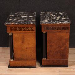 Pair of 20th century Empire style nightstands - 3920707