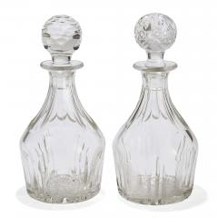Pair of 20th century English glass decanters - 4409244