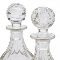 Pair of 20th century English glass decanters - 4409246