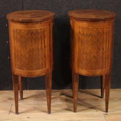Pair of 20th century Italian inlaid bedside tables - 4332790