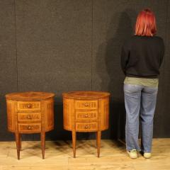 Pair of 20th century Italian inlaid bedside tables - 4332791