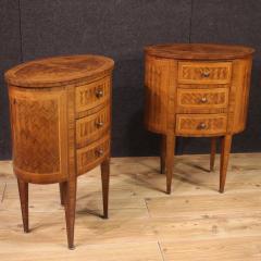 Pair of 20th century Italian inlaid bedside tables - 4332795