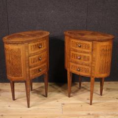 Pair of 20th century Italian inlaid bedside tables - 4332799