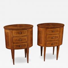 Pair of 20th century Italian inlaid bedside tables - 4333132