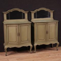 Pair of 20th century Italian sideboards with mirror - 4140684