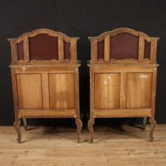 Pair of 20th century Italian sideboards with mirror - 4140687