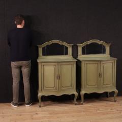 Pair of 20th century Italian sideboards with mirror - 4140691