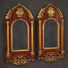 Pair of 20th century neo gothic mirrors - 3893488