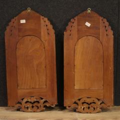 Pair of 20th century neo gothic mirrors - 3893490