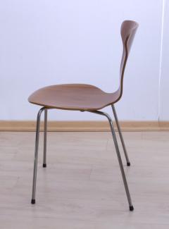 Pair of 3105 Mosquito Chairs by Arne Jacobsen F Hansen Teak Denmark 1950s - 2891771