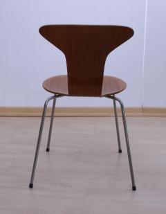 Pair of 3105 Mosquito Chairs by Arne Jacobsen F Hansen Teak Denmark 1950s - 2891772