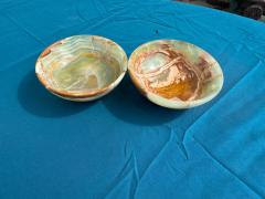 Pair of 4 diameter Onyx Bowls - 4523741