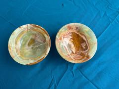 Pair of 4 diameter Onyx Bowls - 4523786