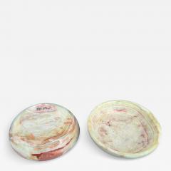 Pair of 4 diameter Onyx Bowls - 4526806