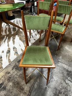 Pair of 6 Mid Century Italian Dining Chairs 1960s - 3111731