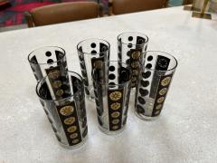 Pair of 6 Tall Glass Fornasetti Style 1980s - 3232421