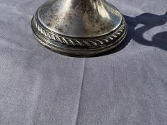 Pair of 8 25 Prisner Sterling Weighted Three Candle Candelabras - 4424112