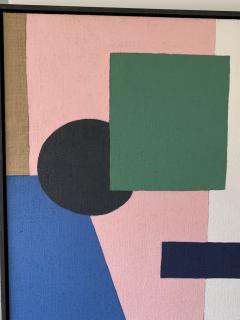Pair of Abstract Geometric Paintings - 3455470