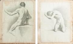 Pair of Academic Nudes Neoclassical Artist Early 19th Century - 4680437