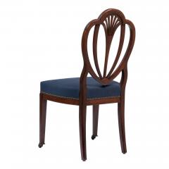 Pair of Academic Revival Federal mahogany heart back side chairs 1900 25 - 2566815