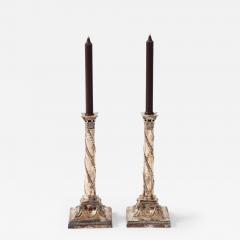 Pair of Adam Style Silver Candlesticks - 3681715