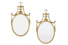 Pair of Adams Style Giltwood Wall Mirrors Console or Commode Mirrors - 2755523
