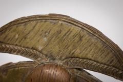 Pair of African Gabon Late 20th Century Hand Carved Wood Copper Kota Mahongwe - 4667272