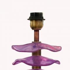Pair of Alexandrite Iridescent Petal Table Lamps - 3964648