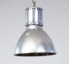 Pair of Aluminum Dome Pendant Lights - 3924231