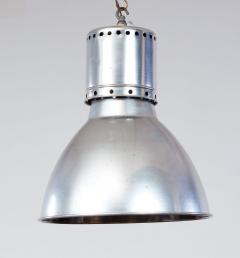 Pair of Aluminum Dome Pendant Lights - 3924232