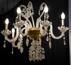 Pair of Amazing Crystal Scones or Wall Lights Italy 1940 - 3930049