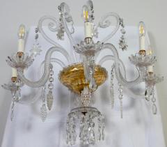 Pair of Amazing Crystal Scones or Wall Lights Italy 1940 - 3930055