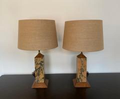 Pair of American Art Deco Mission 1920s Table Lamps - 2079818