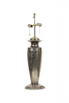 Pair of American Art Deco Silver Table Lamps - 4656050