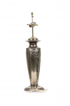 Pair of American Art Deco Silver Table Lamps - 4656051
