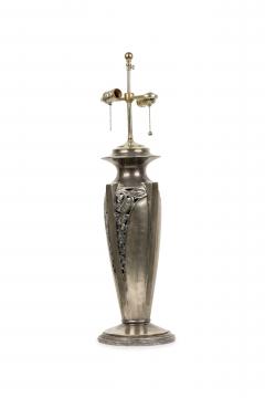 Pair of American Art Deco Silver Table Lamps - 4656052