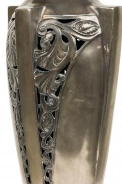 Pair of American Art Deco Silver Table Lamps - 4656053