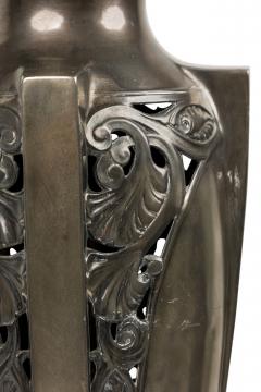 Pair of American Art Deco Silver Table Lamps - 4656056
