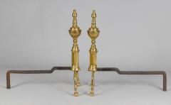 Pair of American Brass Andirons - 3134395