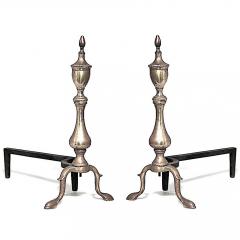 Pair of American Country Brass Andirons - 4741769