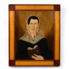 Pair of American Country Male and Female Portraits - 4516654