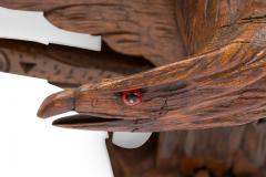 Pair of American Country Pine Eagle Shelves - 4649994