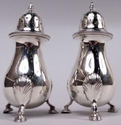 Pair of American Edwardian Classical Sterling Silver Pepper Shakers - 4117560