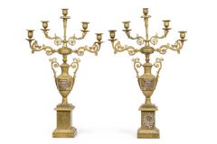 Pair of American Empire Bronze Dore Candelabras - 4519563