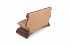 Pair of American Empire Crotch Mahogany Veneer Upholstered Window Seats - 2799504