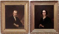 Pair of American Federal Male and Female Portraits - 4516655