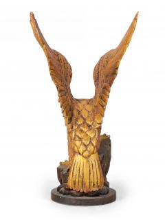Pair of American Federal Style Carved Giltwood Eagle Sculptures - 4197719