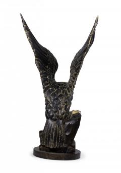 Pair of American Federal Style Carved Painted Bald Eagle Sculptures - 4197730